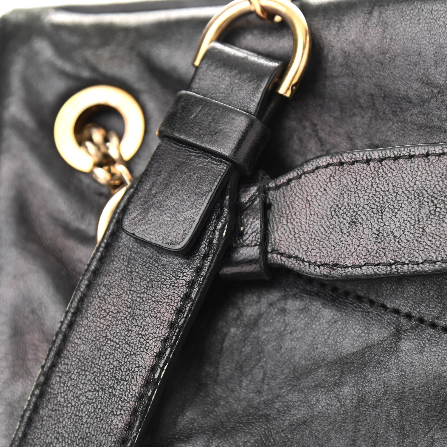 Lanvin Lambskin Quilted Medium Sugar Shoulder Bag Black 12 of 15