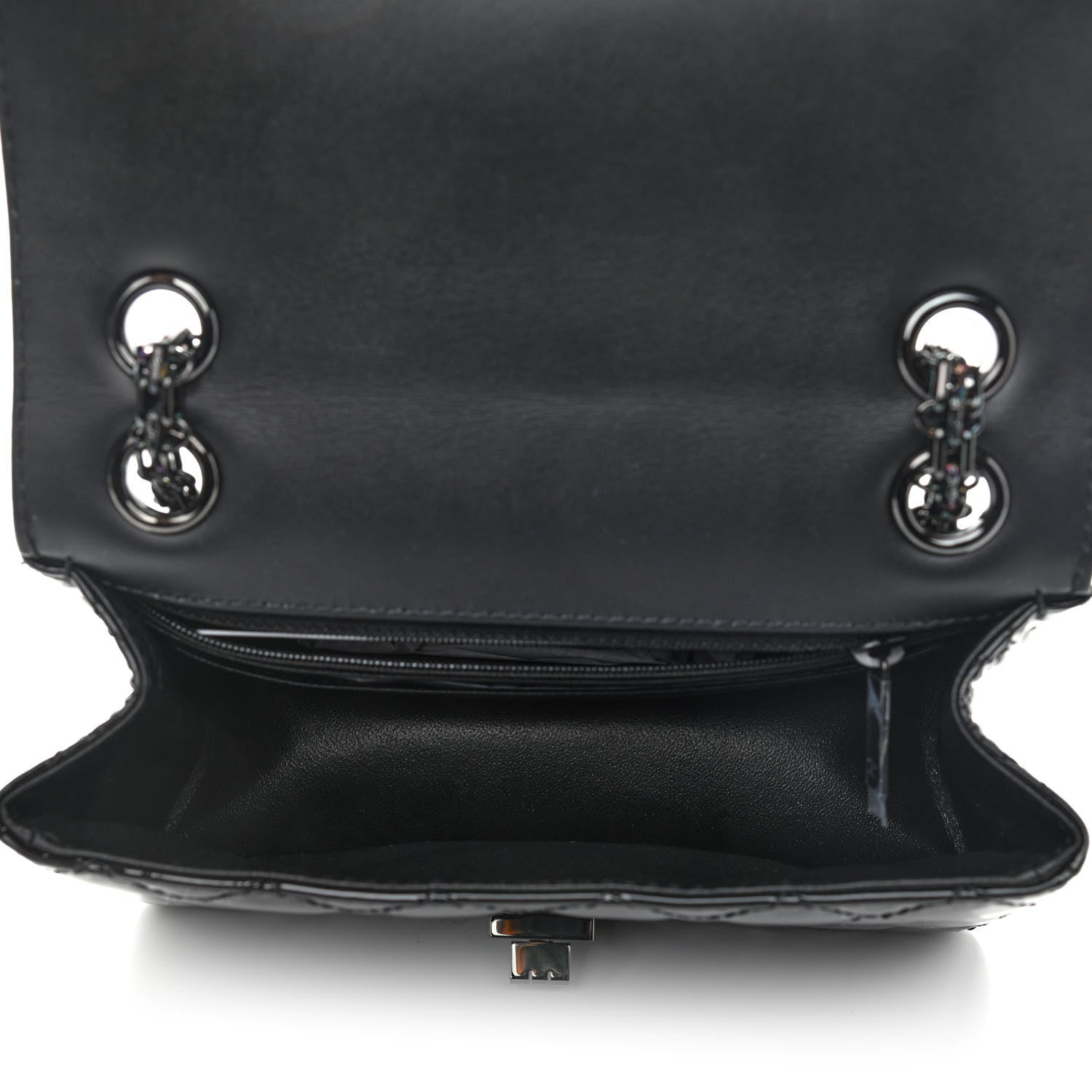 Chanel Patent Calfskin Quilted 2.55 Reissue Mini Flap So Black 5 of 11