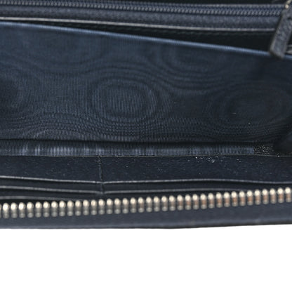 Gucci GG Supreme Monogram Textured Dollar Calfskin Web Ophidia Zip Around Wallet Beige Blue 8 of 13