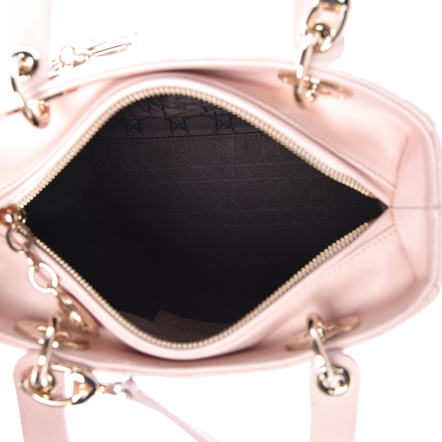 Christian Dior Lambskin Cannage Medium Lady Dior Light Pink 5 of 19