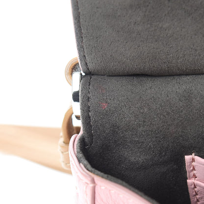 Fendi Vitello Dolce Hypnoteyes Micro Double Baguette Cuoio Bubblegum Multicolor 12 of 13