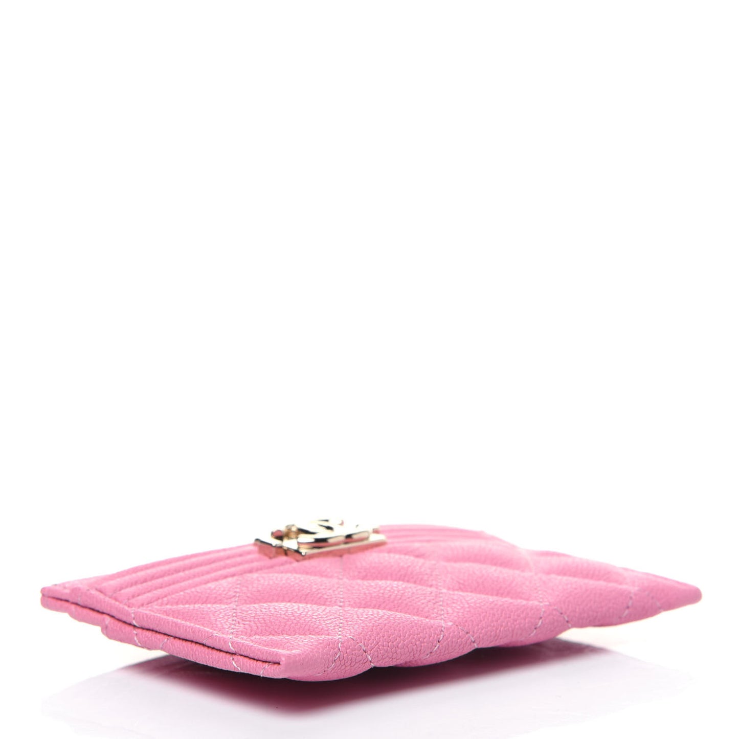 Caviar Quilted Boy Card Holder Pink