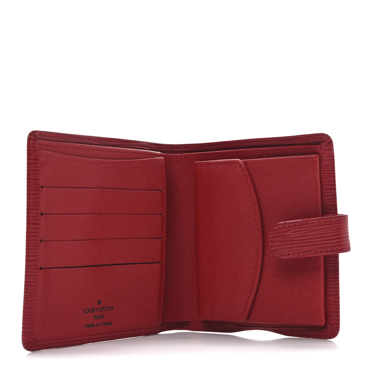 Louis Vuitton Epi Porte-Billets Compact Wallet Red 5 of 7
