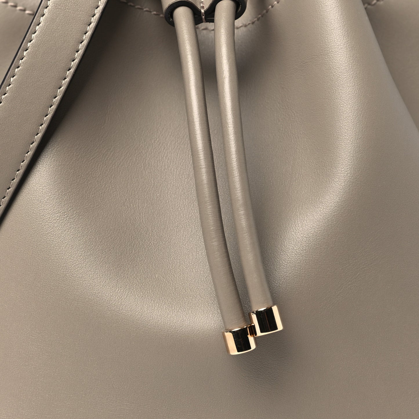 Calfskin Bon Bon Bucket Bag Taupe