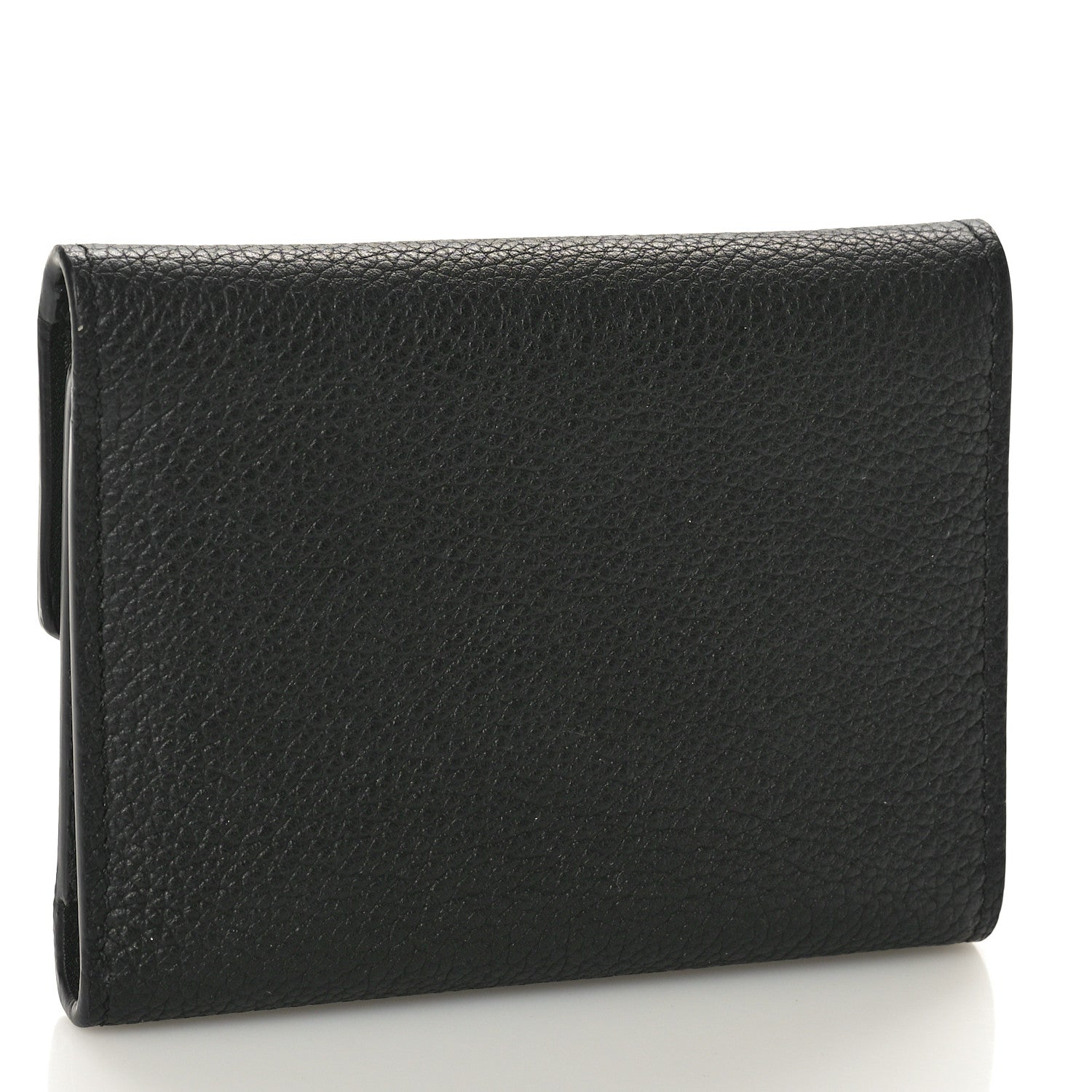 Louis Vuitton Soft Calfskin My Lockme Compact Wallet Black 3 of 7