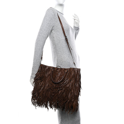 Prada Gaufre Tassel Tote Bag Brown 2 of 34