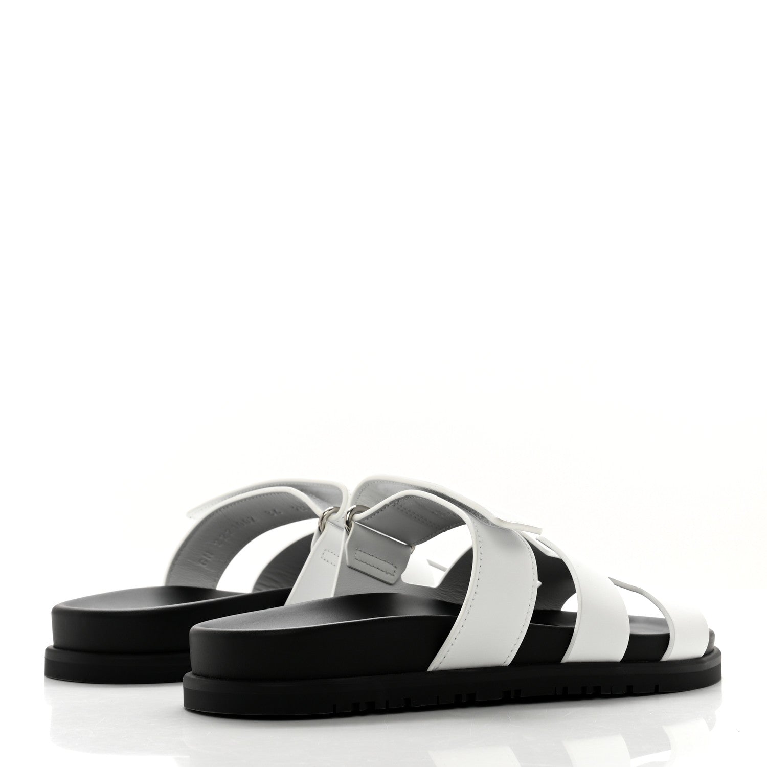 Hermes Calfskin Womens Chypre Sandals 36 White 4 of 9