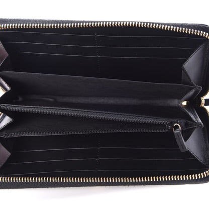 Gucci Guccissima Bow Zip Around Wallet Black 5 of 10