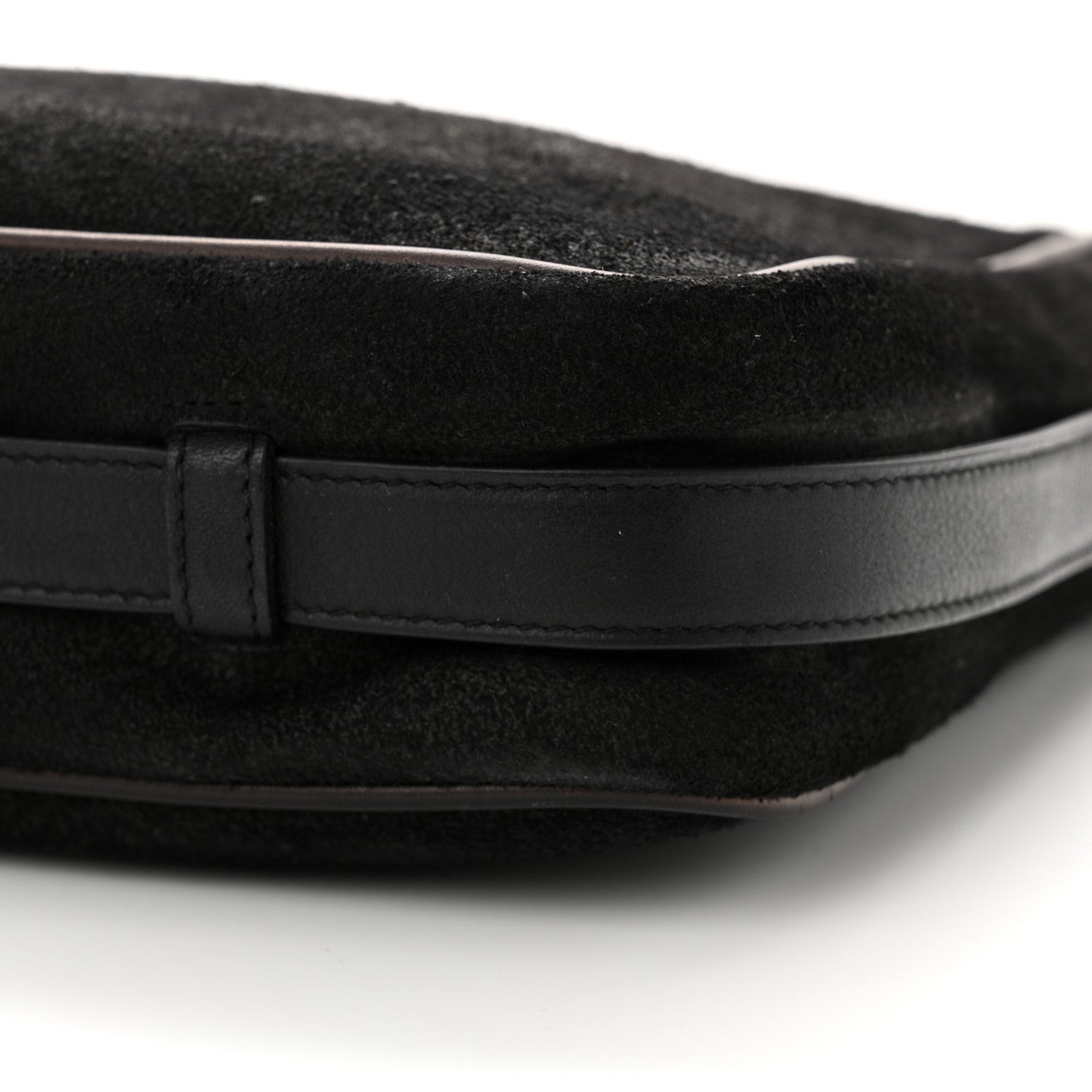 Saint Laurent Suede Flat Messenger Bag Black 10 of 15
