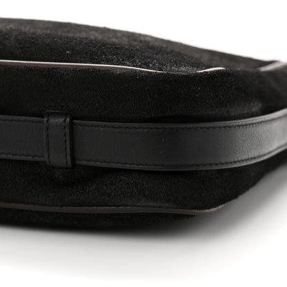 Saint Laurent Suede Flat Messenger Bag Black 10 of 15