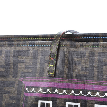 Fendi Zucca Spalmati Print Large Roll Tote Tobacco Multicolor 21 of 22