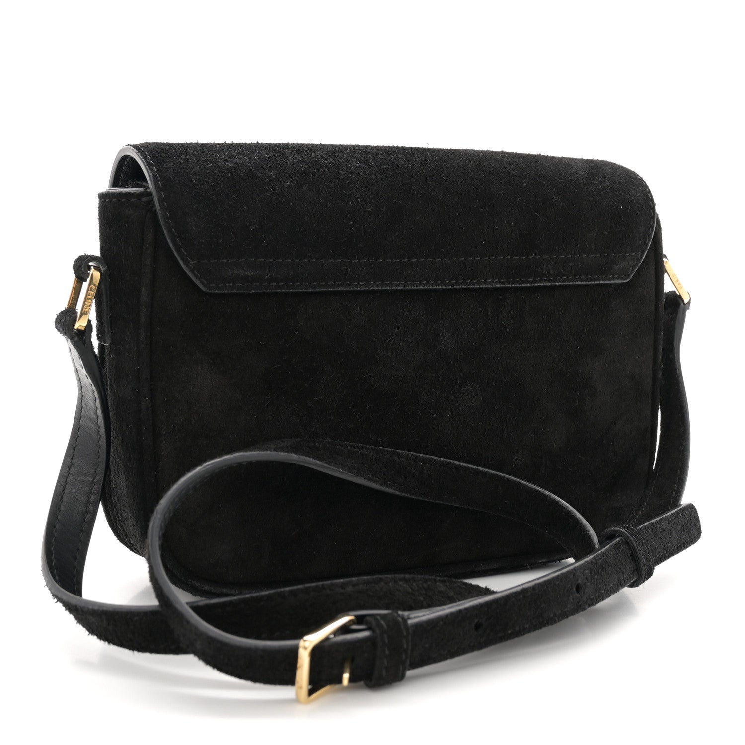 Celine Suede Small Pampille C Bag Black 3 of 11