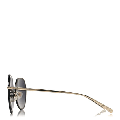 Chanel Metal Polarized Round Sunglasses 4251-J Gold Black 3 of 7