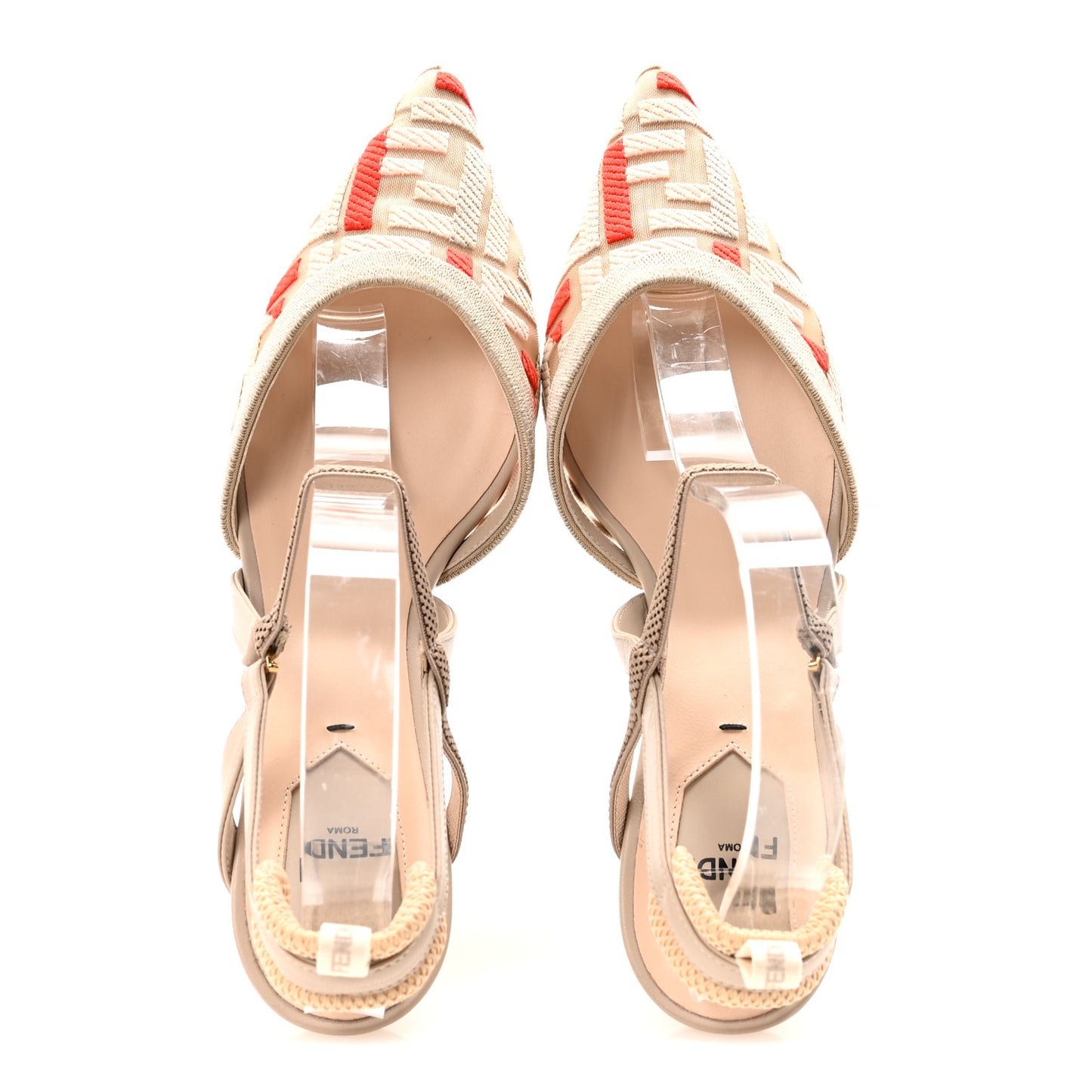 Mesh FF Colibri Lite 55mm Slingback Pumps 38 Beige Multicolor