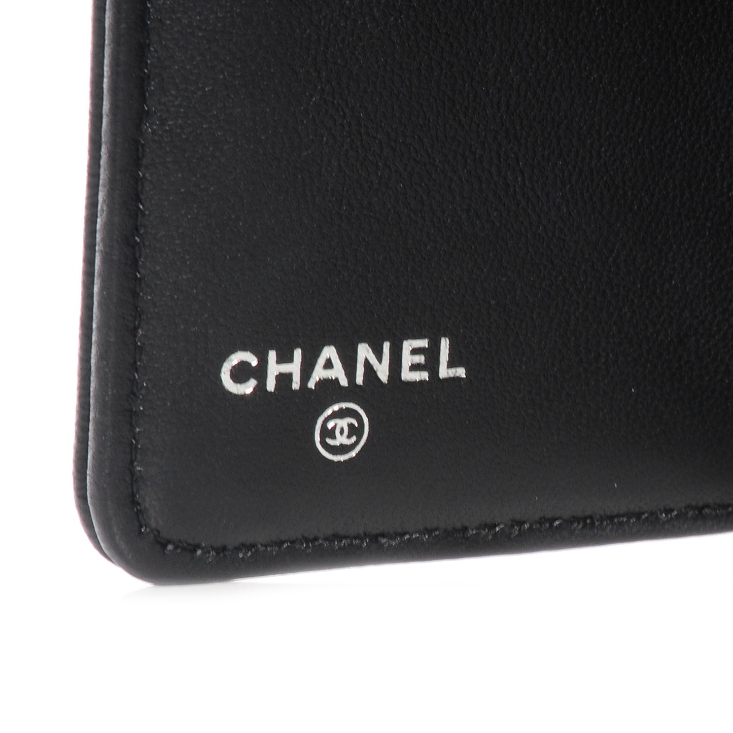 Lambskin Compact Boy Wallet Black