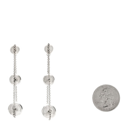 Tiffany Sterling Silver HardWear Triple Drop Earrings 2 of 4