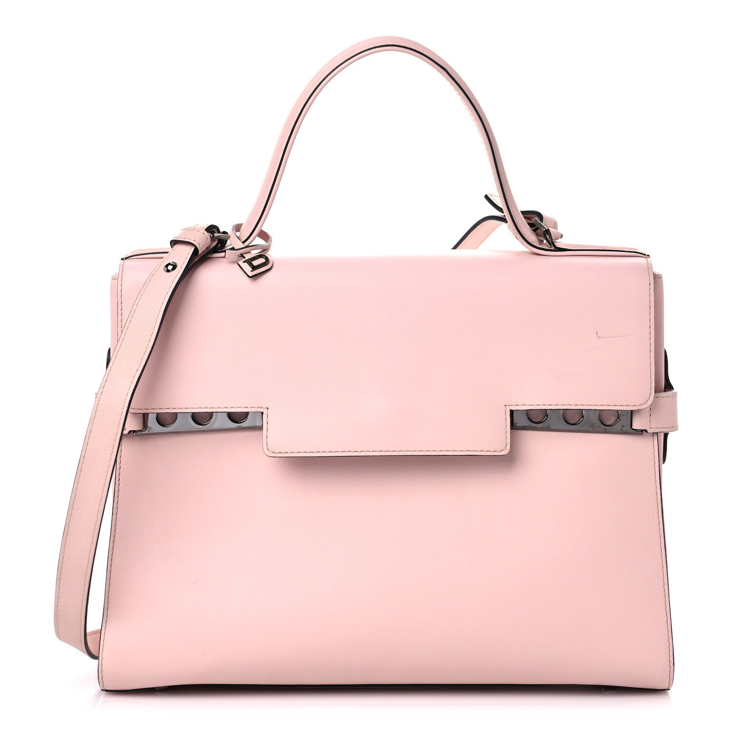 Delvaux Calfskin GM Tempete Satchel Nude 1 of 24