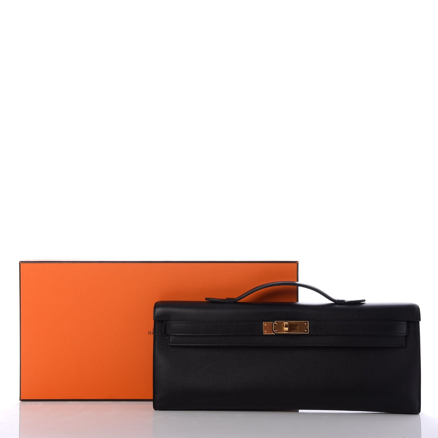 Swift Kelly Cut Clutch Pochette Black