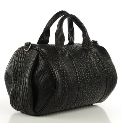 Alexander Wang Pebbled Lambskin Rocco Black Nickel Hardware 3 of 7
