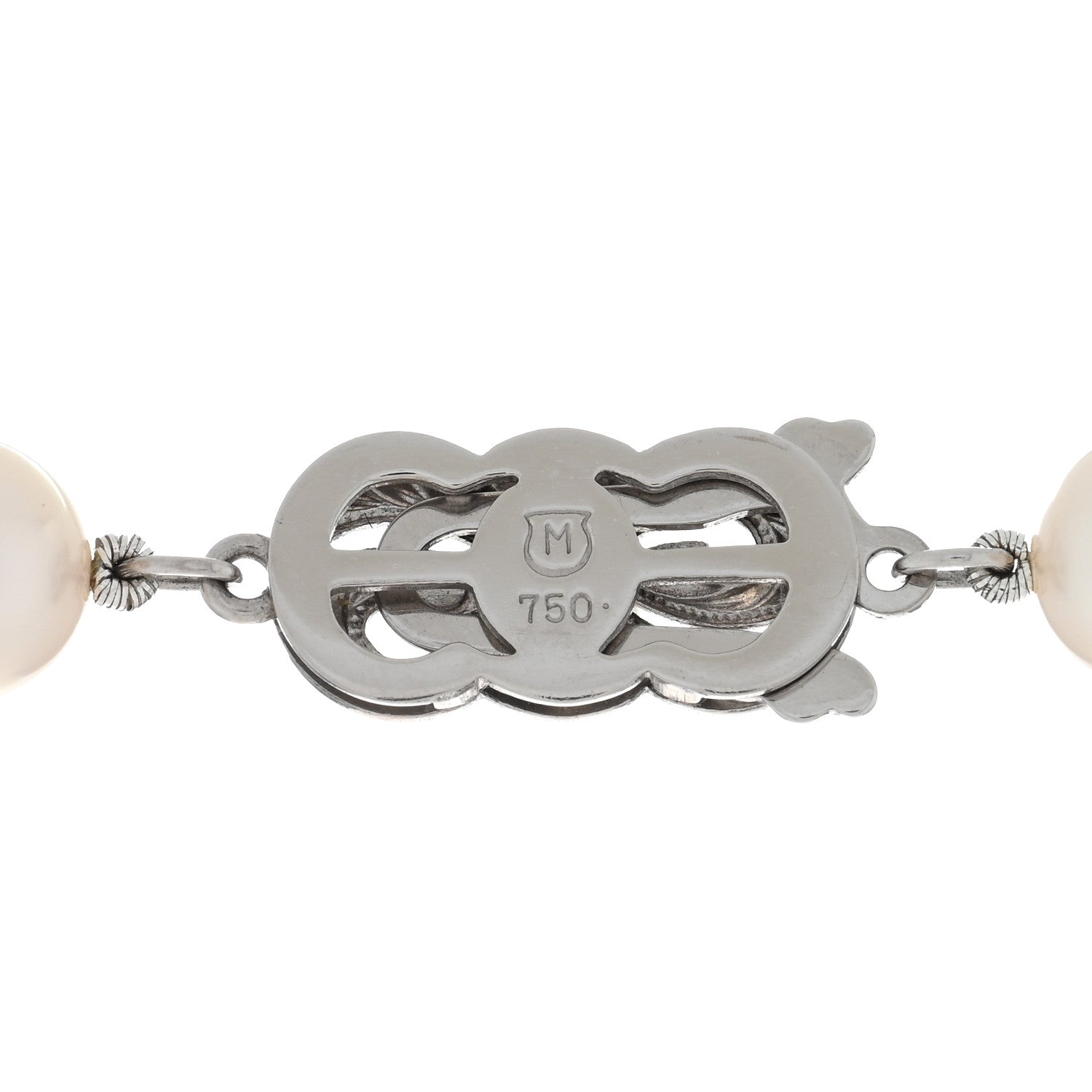 Mikimoto 18K White Gold Akoya Pearl 7.5-8mm Strand Necklace 20" 4 of 4