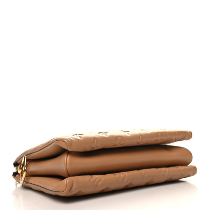 Louis Vuitton Lambskin Embossed Monogram Coussin PM Camel 4 of 11