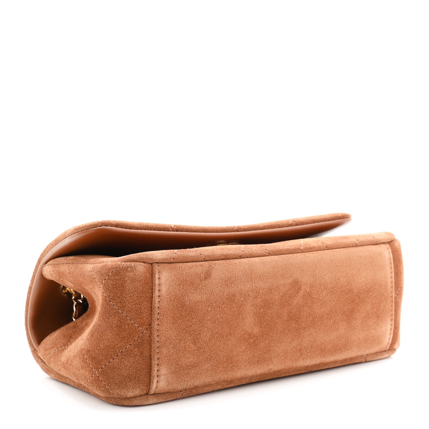 Chanel Suede Calfskin Quilted Small Eyes On You Flap Camel 4 of 11