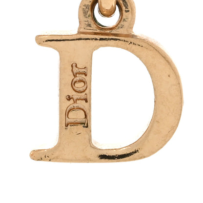 Christian Dior Bow CD Necklace Red Gold 6 of 8