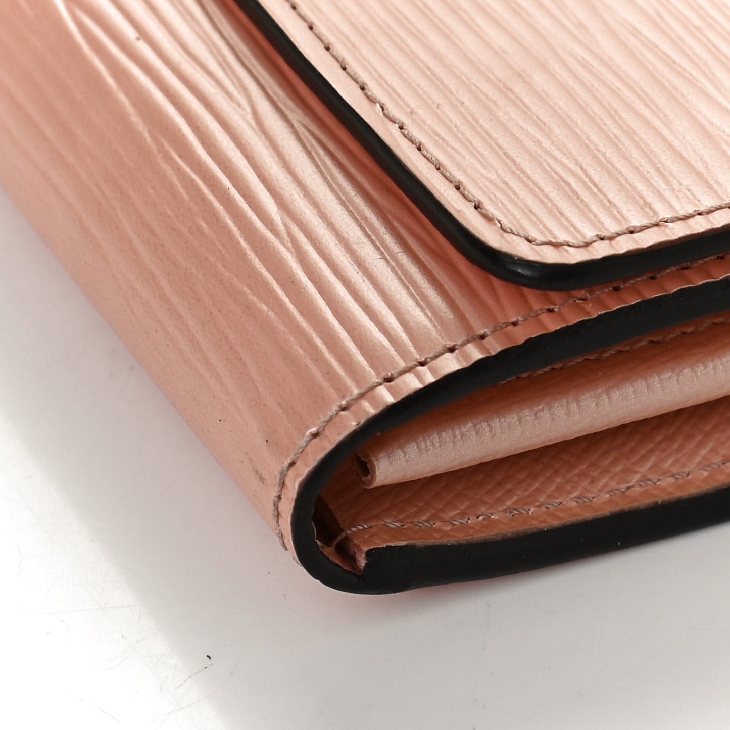 Epi Louise Wallet Rose Nacre