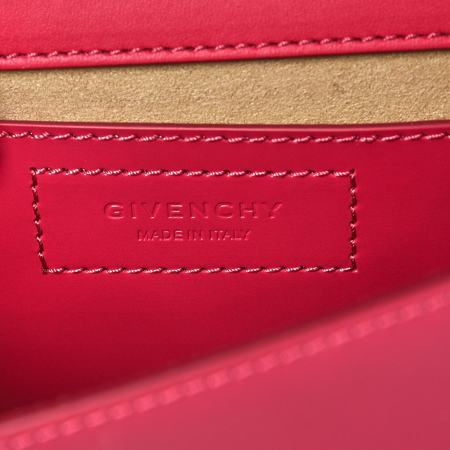 Calfskin Infinity Flap Bag Fuchsia