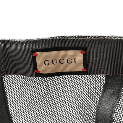 Gucci GG Supreme Monogram Baseball Hat XL Grey Black Graphite Grey 8 of 9