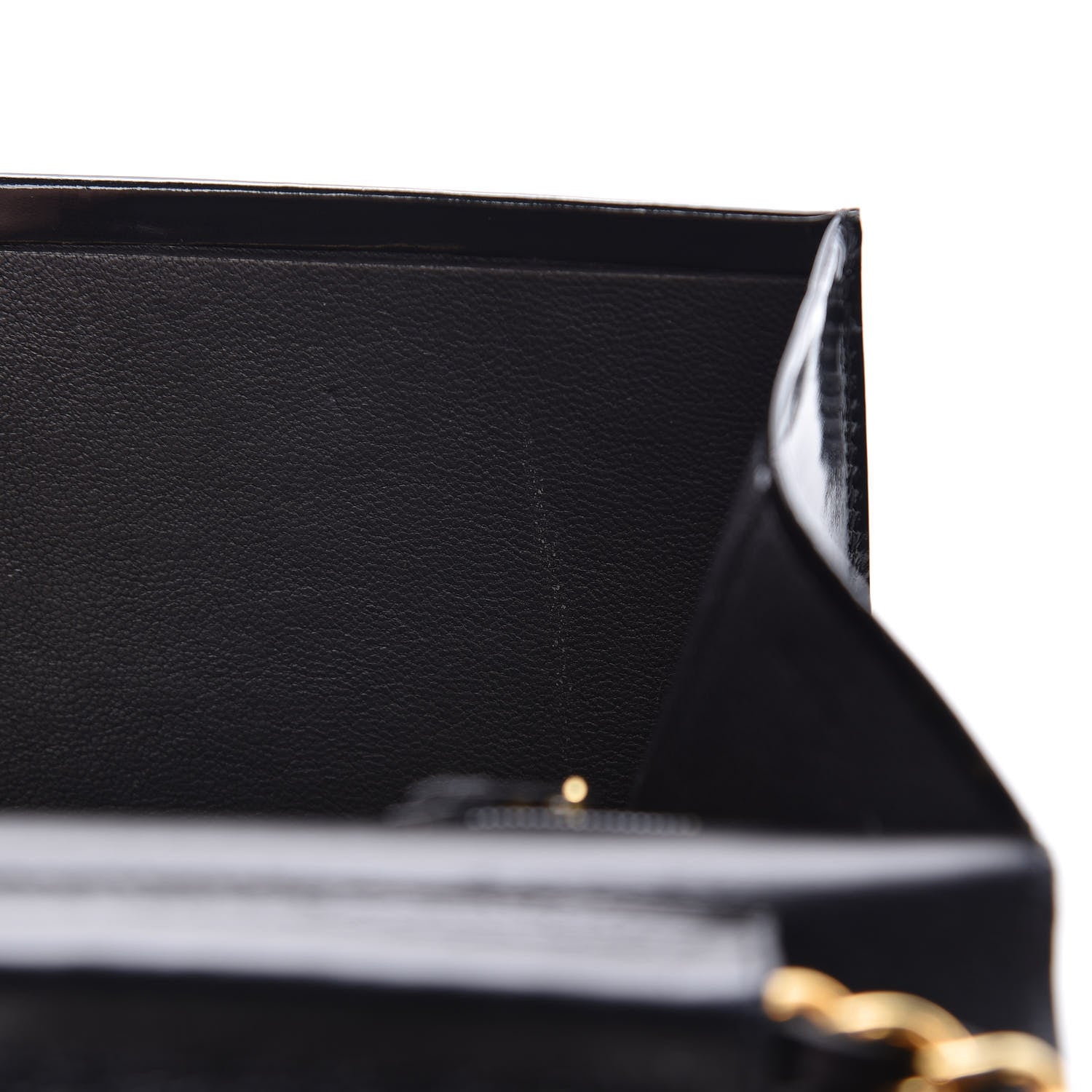 Chanel Patent Small Single Flap Bag Black 10 of 22