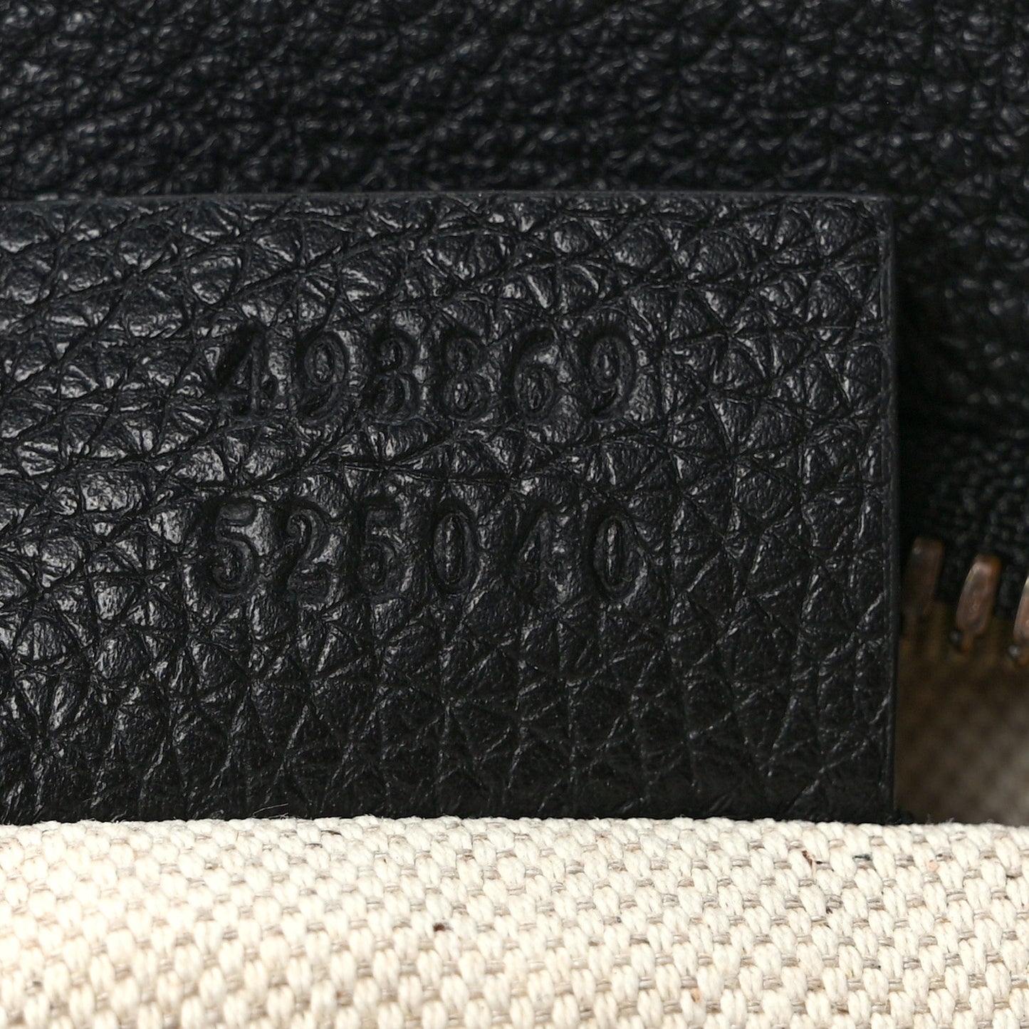 Grained Calfskin Logo Belt Bag Black