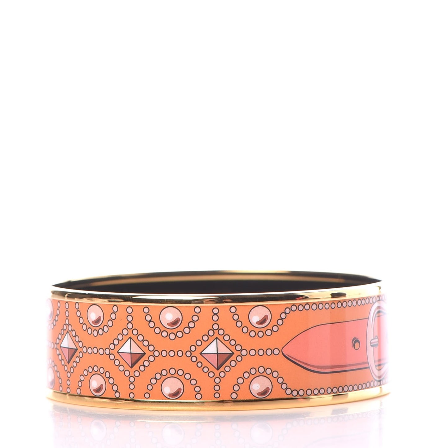 Enamel Printed Wide Collier de Churns Bracelet 65