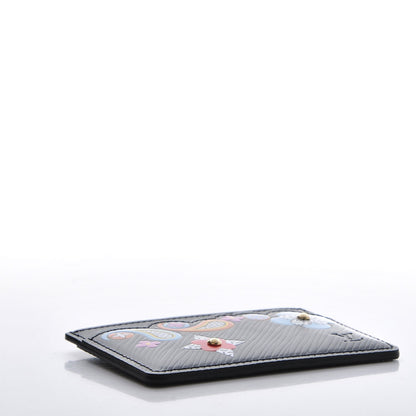 Louis Vuitton Epi Flower Remix Card Holder Black 4 of 7