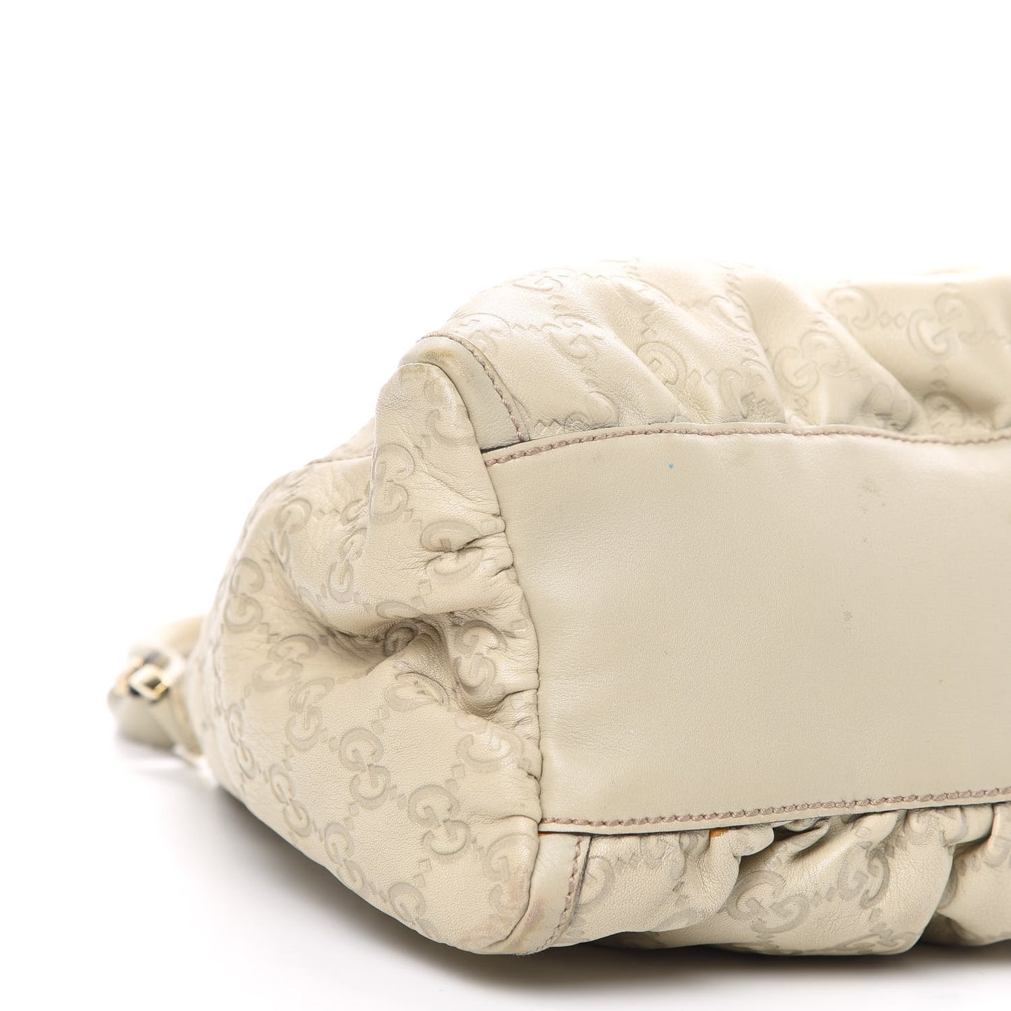 Guccissima Medium D Gold Hobo Off White