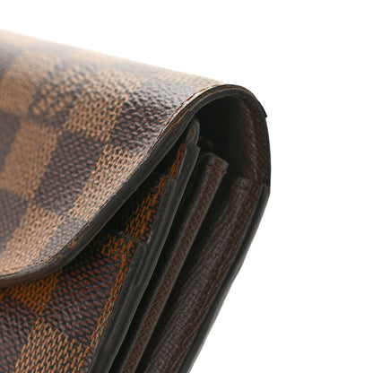 Louis Vuitton Damier Ebene Sarah Wallet NM 9 of 11