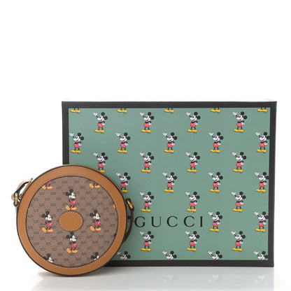 Gucci X DISNEY Mini Vintage GG Supreme Monogram Mickey Mouse Round Shoulder Bag Beige Vintage Sun Oil 11 of 11