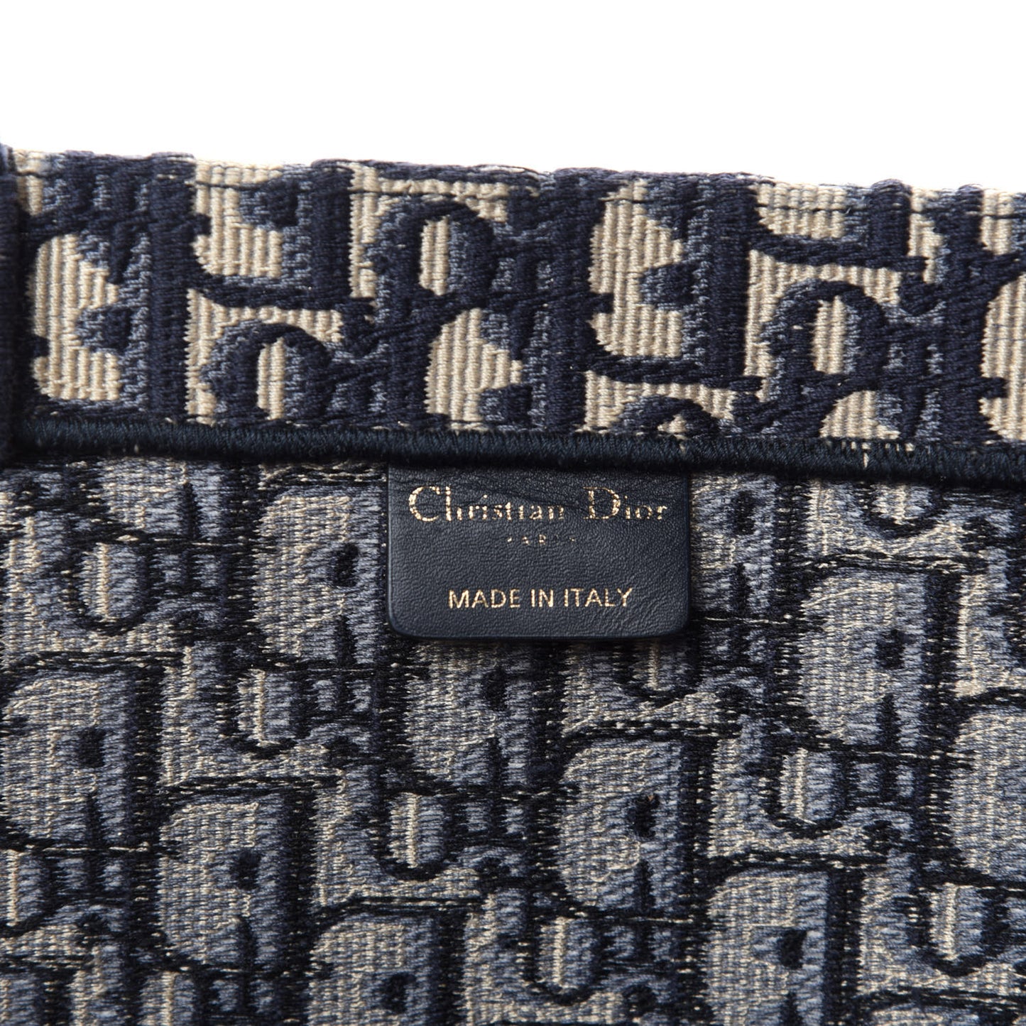 Oblique Book Tote Blue Multicolor