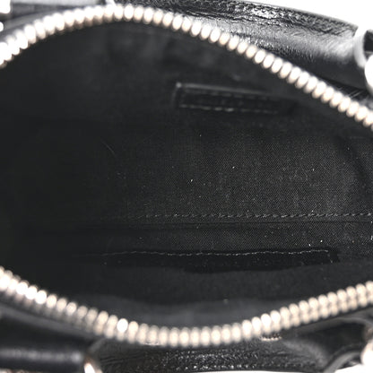 Balenciaga Agneau Arena Crystal Neo Nano Cagole Handbag Black 11 of 21
