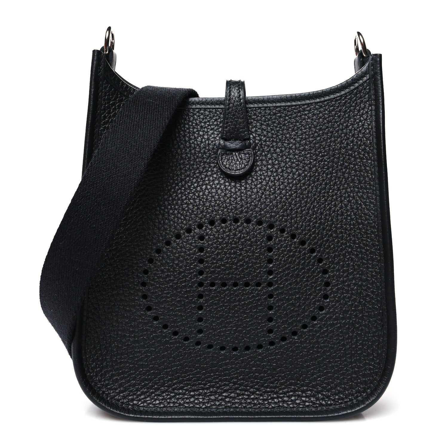 Hermes Taurillon Clemence Evelyne TPM Black 1 of 11