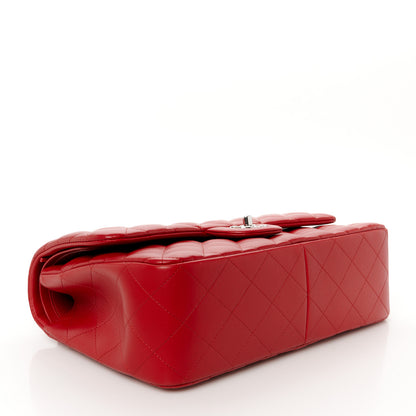 Chanel Lambskin Quilted Jumbo Double Flap Red 4 of 12