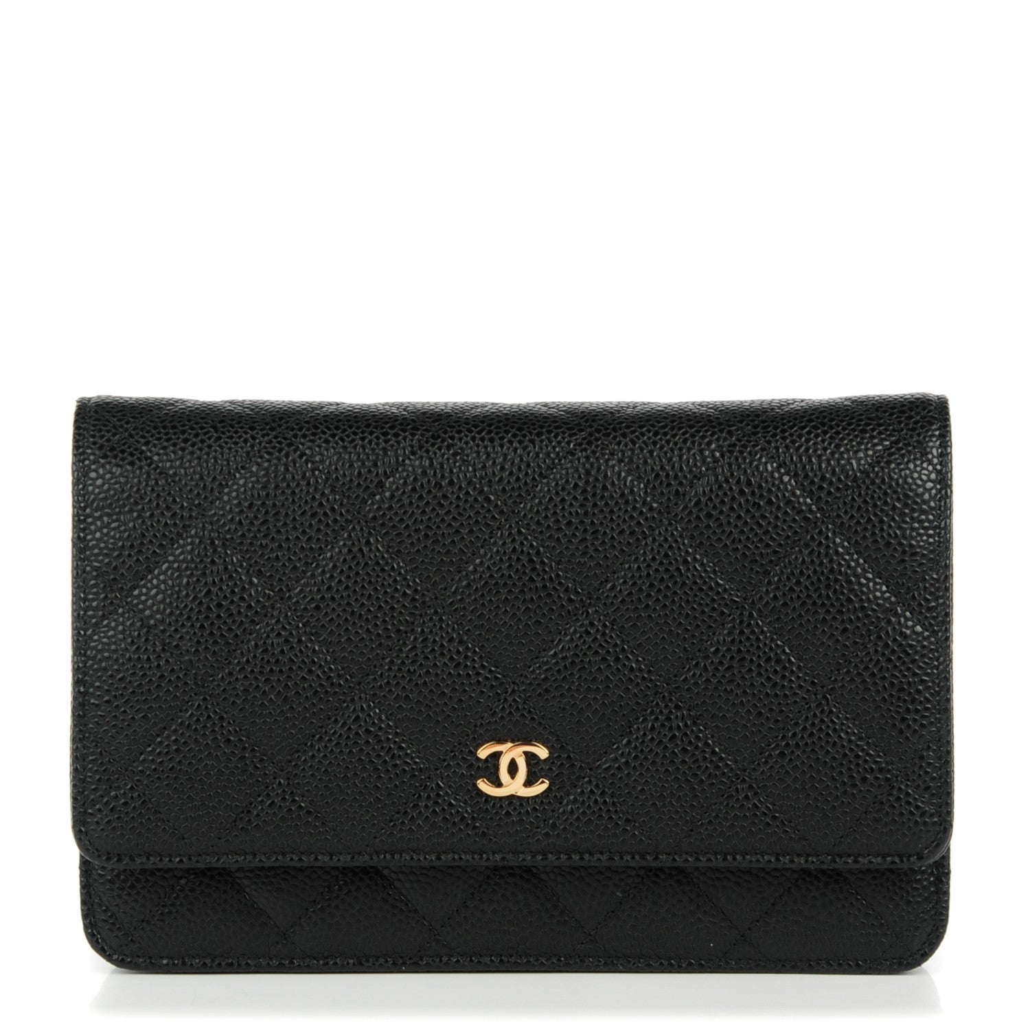Chanel Caviar Quilted Wallet On Chain WOC Black 1 of 7