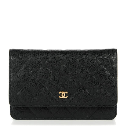 Chanel Caviar Quilted Wallet On Chain WOC Black 1 of 7