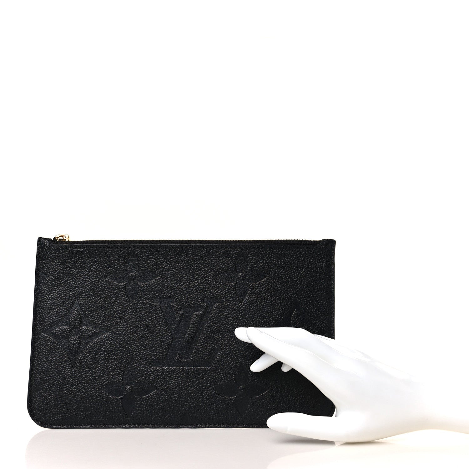 Louis Vuitton Empreinte Monogram Giant Neverfull MM Pochette Black 2 of 8