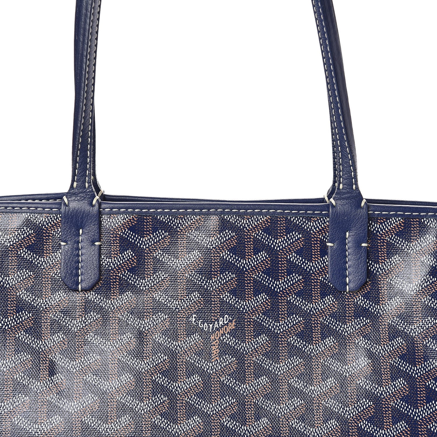 Goyard Goyardine Artois PM Navy 10 of 10