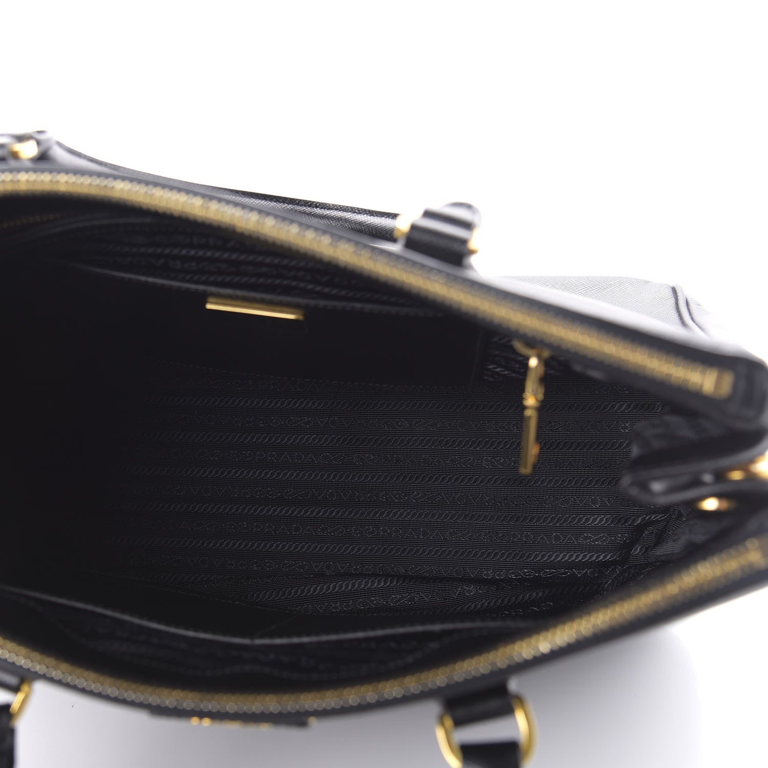 Prada Saffiano Medium Galleria Double Zip Tote Black 5 of 9