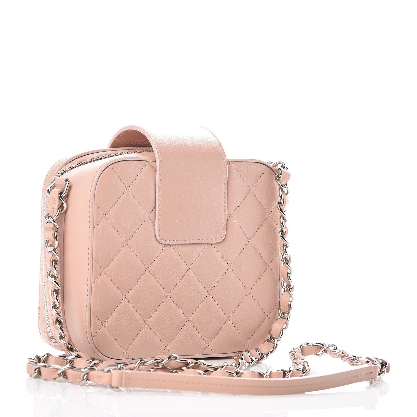 Caviar Quilted Mini CC Box Camera Bag Pink