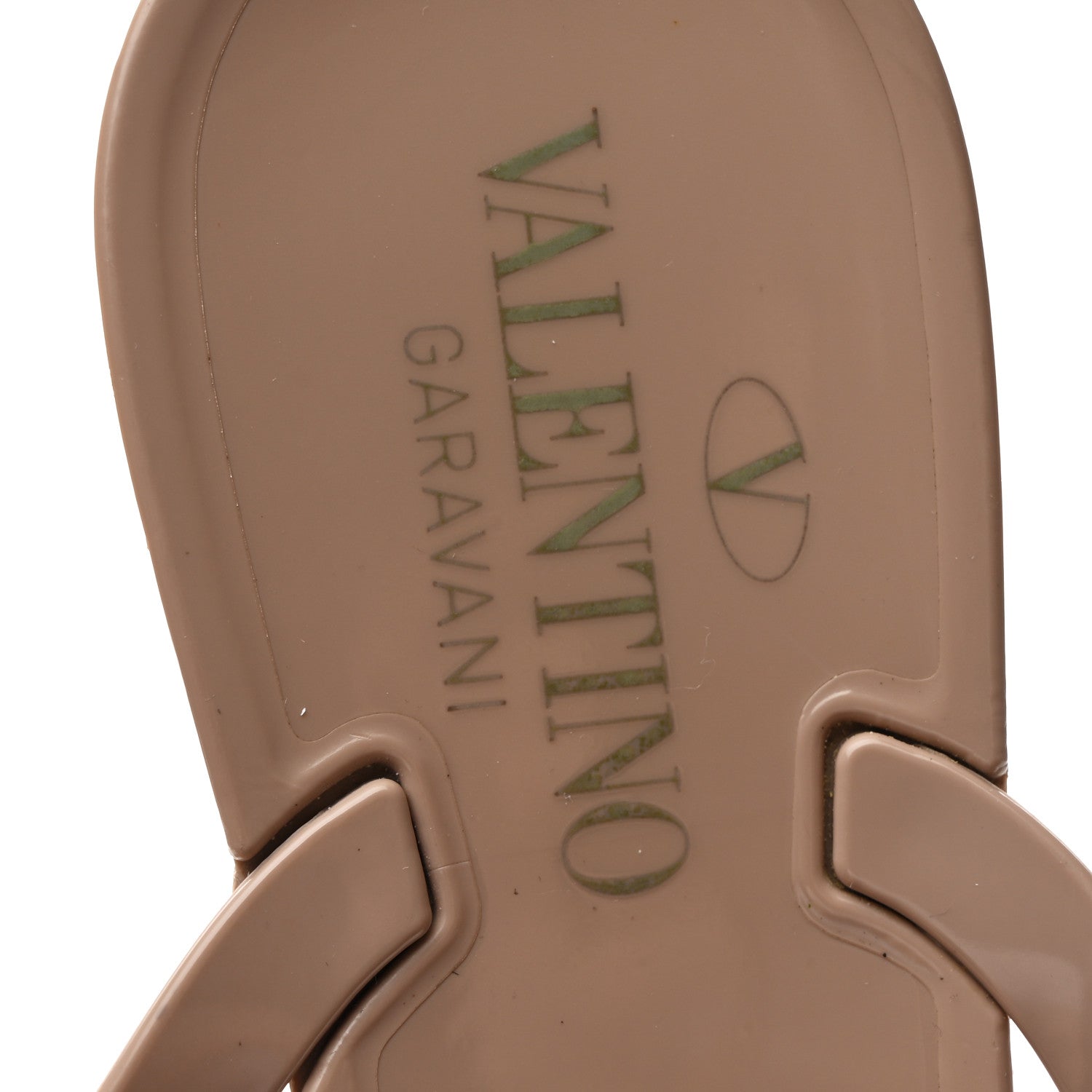 Valentino Garavani PVC Jelly Rockstud Bow Thong Sandals 38 Poudre 8 of 9
