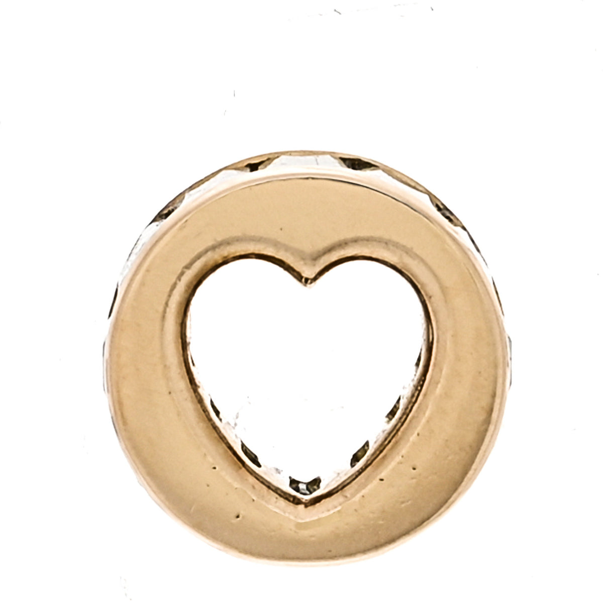 18K Yellow Gold Aquamarine True Love Baguette Heart Beat Pendant