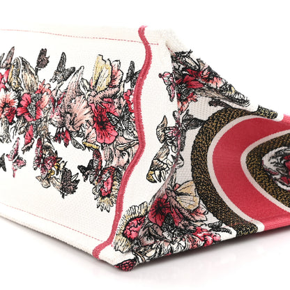 Christian Dior Canvas Embroidered Medium Butterfly Print Book Tote Multicolor 10 of 10